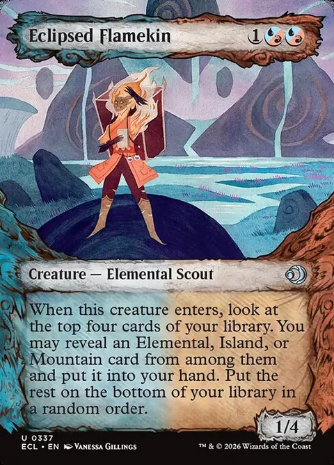 Eclipsed Flamekin, card 337 from Lorwyn Eclipsed