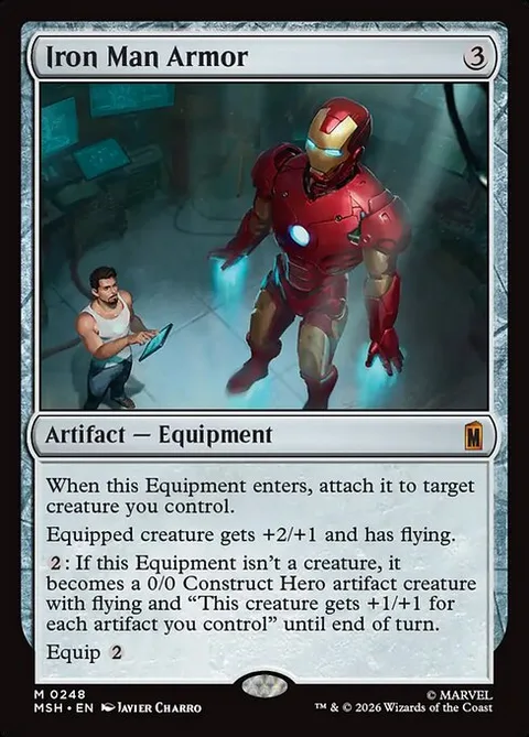 Iron Man Armor, card 248 from Marvel Super Heroes