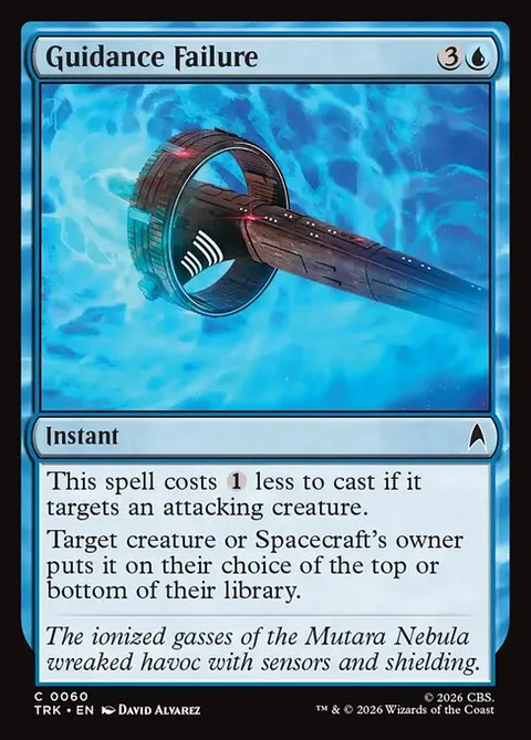 Guidance Failure, card 60 from Star Trek
