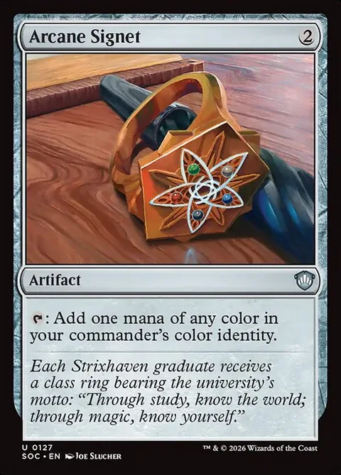 Arcane Signet, card 127 from Secrets of Strixhaven Commander