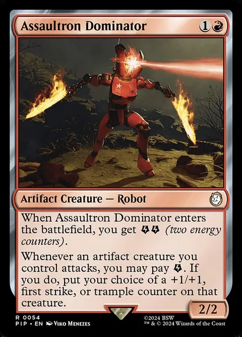 Assaultron Dominator, carte 54 de Fallout