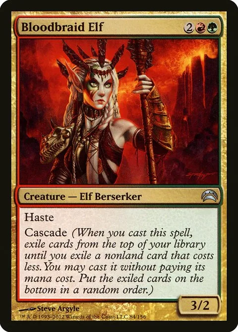 Bloodbraid Elf, card 84 from Planechase 2012