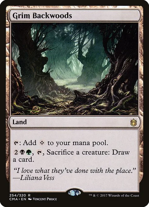 Grim Backwoods, card 254 from Commander Anthology