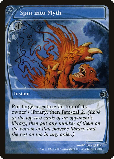 Spin into Myth, card 60 from Future Sight