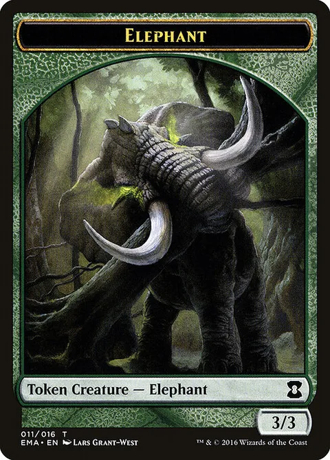 Elephant, card 11 from Eternal Masters Tokens