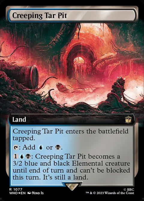 Creeping Tar Pit, carte 1077 de Doctor Who