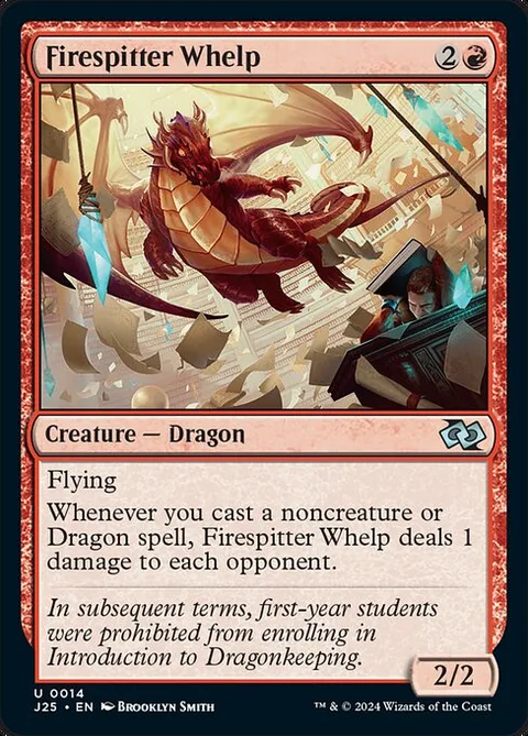 Firespitter Whelp, card 14 from Foundations Jumpstart