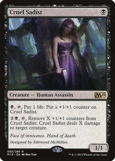 Cruel Sadist, card 93 from Magic 2015