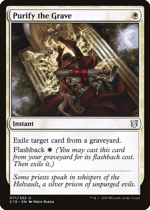 Purify the Grave, card 71 from Commander 2019