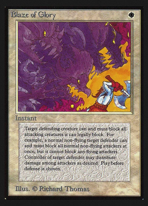 Blaze of Glory, card 6 from Intl. Collectors' Edition