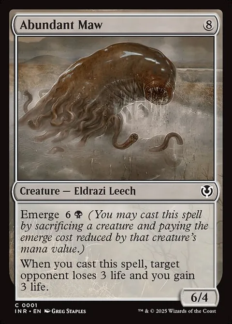 Abundant Maw, card 1 from Innistrad Remastered
