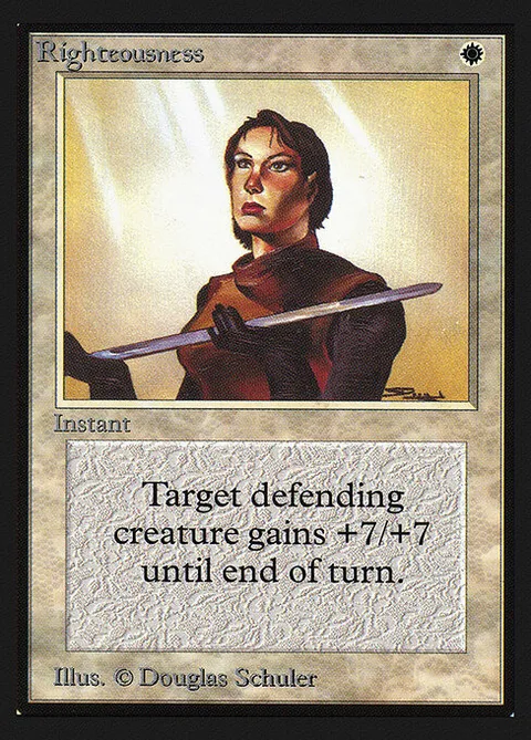 Righteousness, card 37 from Intl. Collectors' Edition