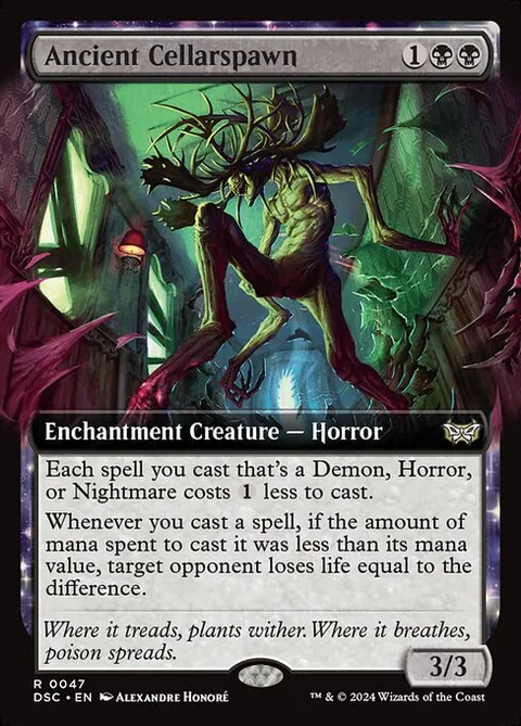 Ancient Cellarspawn, card 47 from Duskmourn: House of Horror Commander