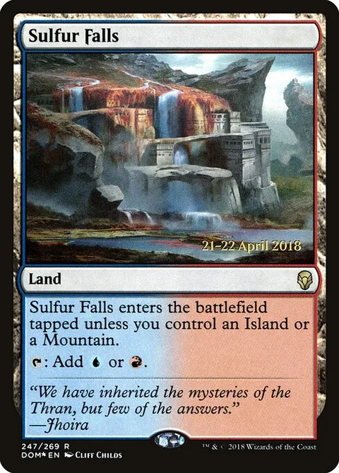 Sulfur Falls, carte 247s de Dominaria Promos