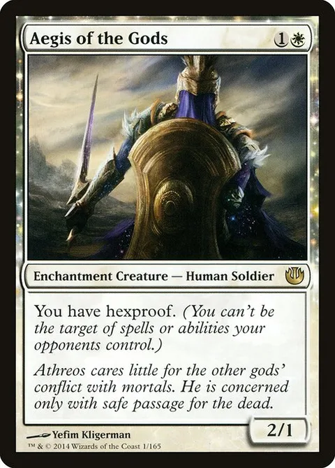 Aegis of the Gods, card 1 from Journey into Nyx