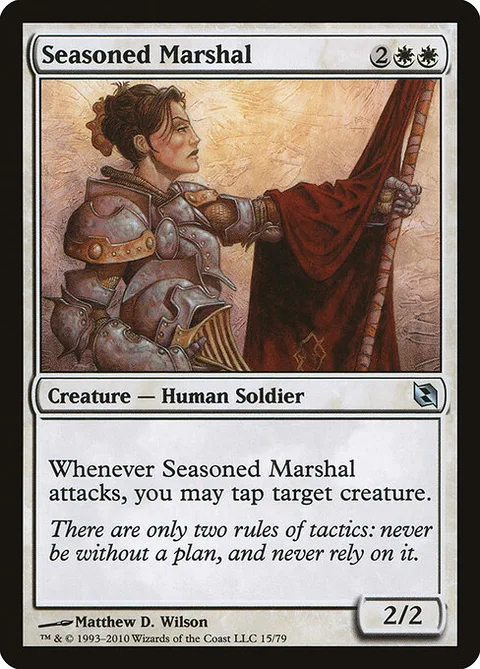 Seasoned Marshal, carte 15 de Duel Decks: Elspeth vs. Tezzeret