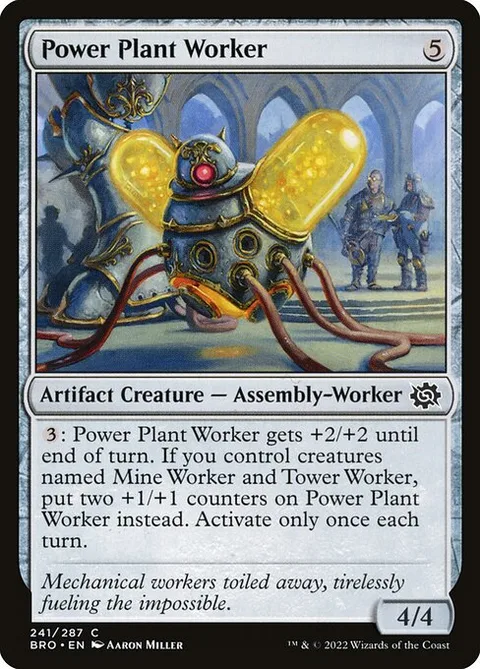 Power Plant Worker, card 241 from The Brothers' War