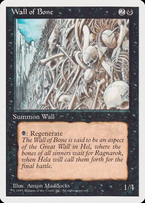 Wall of Bone, card 26 from Rivals Quick Start Set