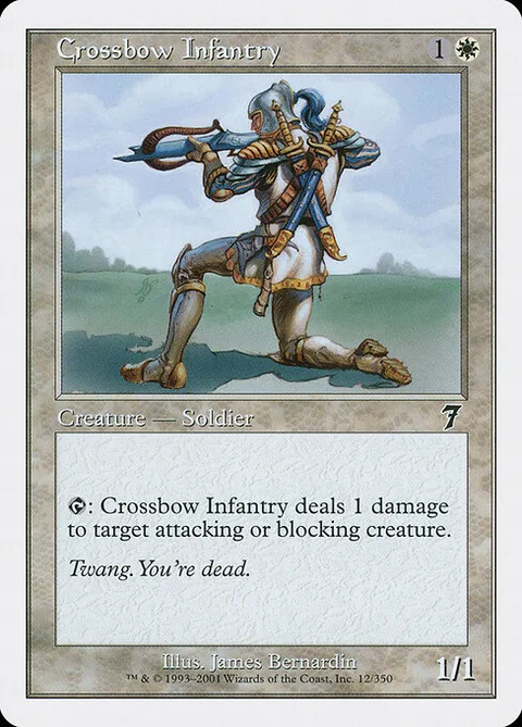 Crossbow Infantry, carte 12 de Seventh Edition