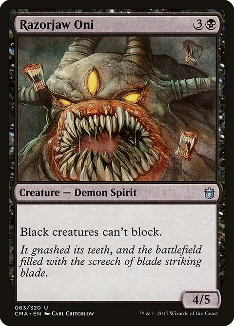 Razorjaw Oni, carte 63 de Commander Anthology