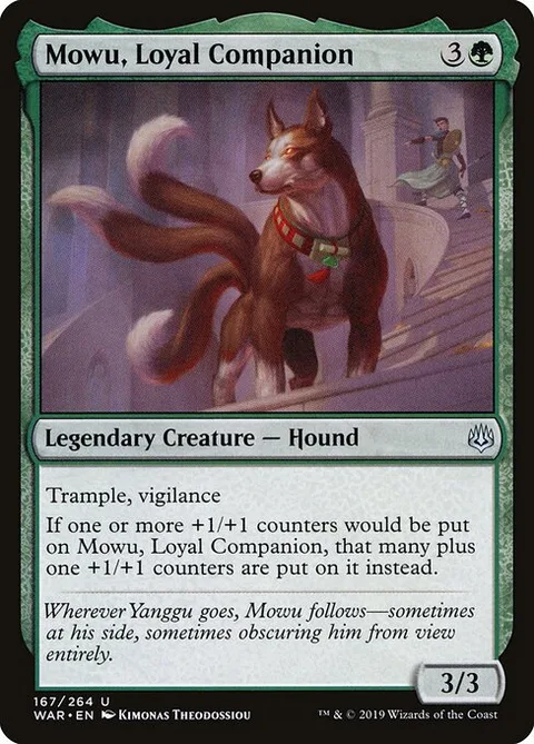 Mowu, Loyal Companion, card 167 from War of the Spark