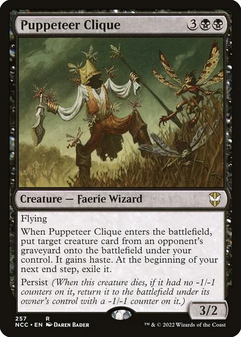Puppeteer Clique, card 257 from New Capenna Commander