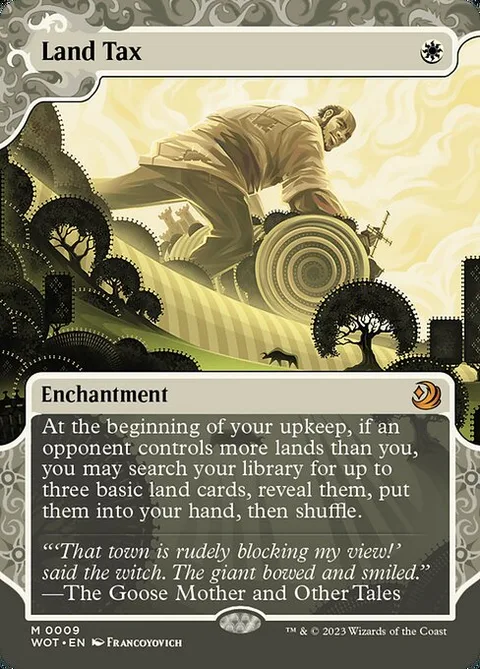Land Tax, card 9 from Wilds of Eldraine: Enchanting Tales