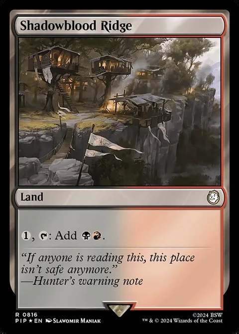 Shadowblood Ridge, card 816 from Fallout