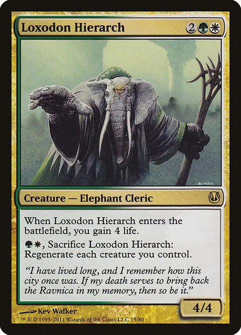Loxodon Hierarch, card 15 from Duel Decks: Ajani vs. Nicol Bolas