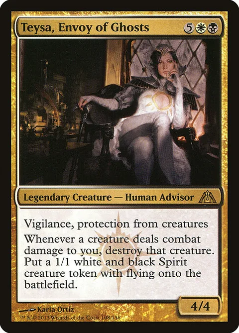 Teysa, Envoy of Ghosts, card 108 from Dragon's Maze