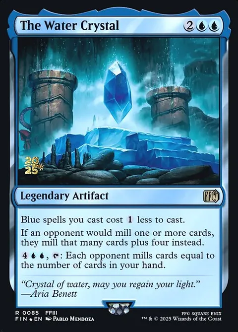 The Water Crystal, card 85s from Final Fantasy Promos
