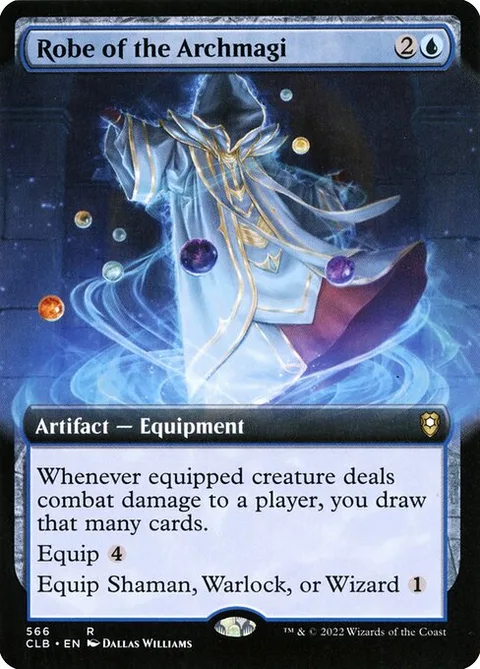 Robe of the Archmagi, card 566 from Commander Legends: Battle for Baldur's Gate