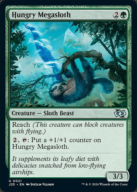 Hungry Megasloth, card 21 from Foundations Jumpstart