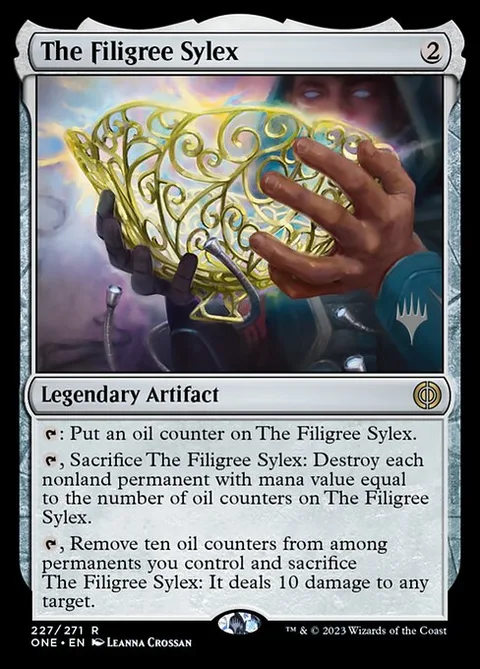 The Filigree Sylex, carte 227p de Phyrexia: All Will Be One Promos