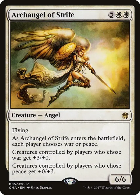 Archangel of Strife, carte 5 de Commander Anthology
