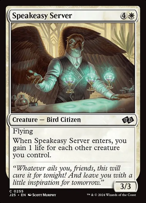 Speakeasy Server, card 255 from Foundations Jumpstart