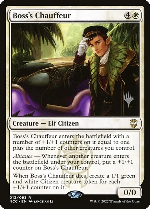 Boss's Chauffeur, carte 13p de New Capenna Commander Promos