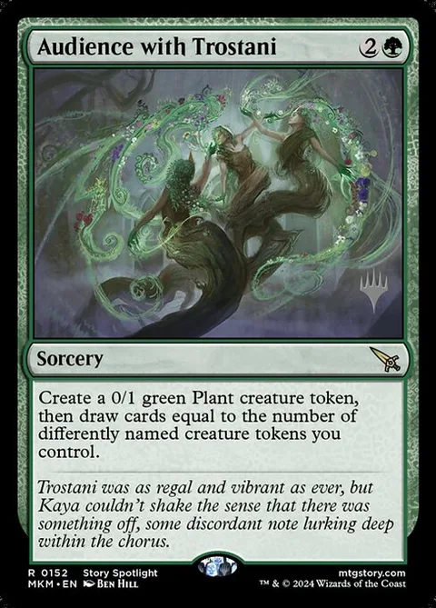 Audience with Trostani, card 152p from Murders at Karlov Manor Promos