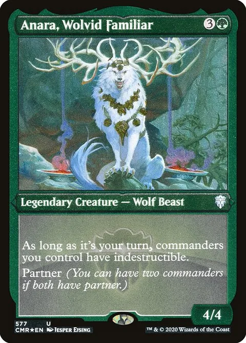 Anara, Wolvid Familiar, carte 577 de Commander Legends
