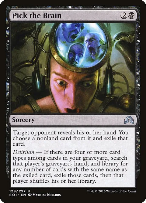 Pick the Brain, card 129 from Shadows over Innistrad