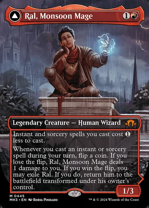 Ral, Monsoon Mage // Ral, Leyline Prodigy, card 445 from Modern Horizons 3