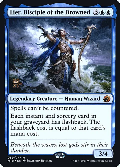 Lier, Disciple of the Drowned, card 59s from Innistrad: Midnight Hunt Promos