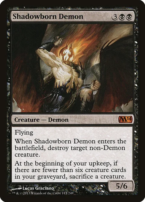Shadowborn Demon, carte 115 de Magic 2014