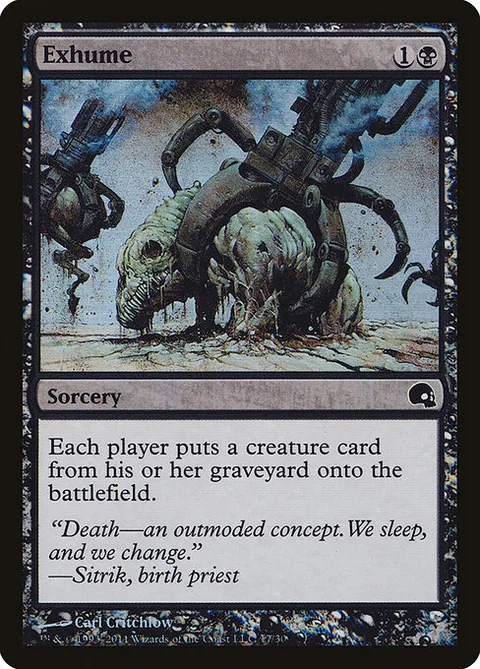 Exhume, card 17 from Premium Deck Series: Graveborn