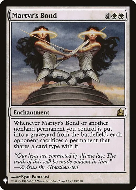 Martyr's Bond, carte CMD-19 de The List