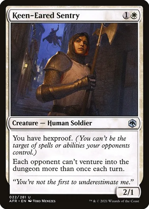 Keen-Eared Sentry, carte 22 de Adventures in the Forgotten Realms