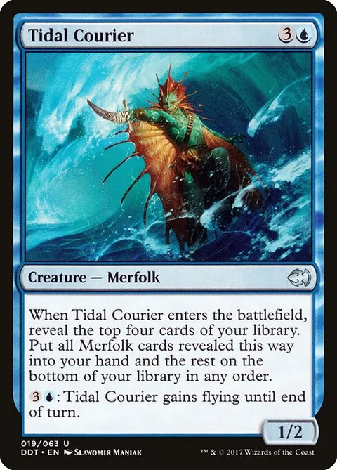 Tidal Courier, card 19 from Duel Decks: Merfolk vs. Goblins