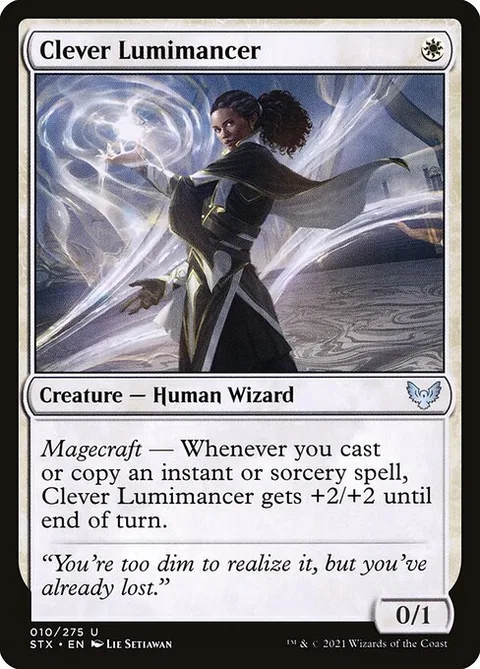 Clever Lumimancer, card 10 from Strixhaven: School of Mages