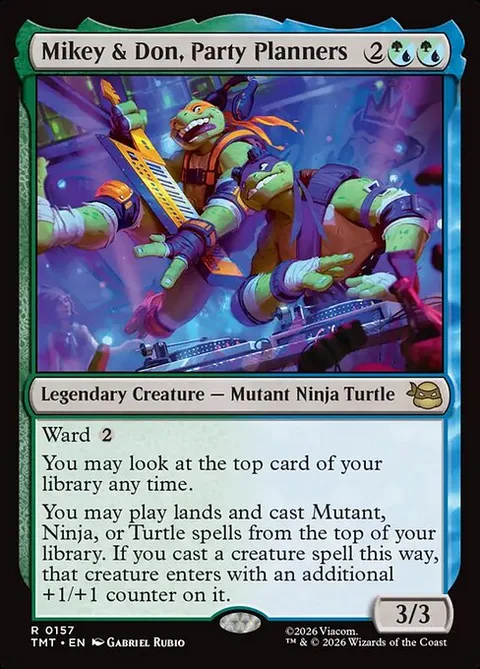 Mikey & Don, Party Planners, carte 157 de Teenage Mutant Ninja Turtles