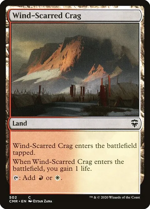 Wind-Scarred Crag, card 502 from Commander Legends